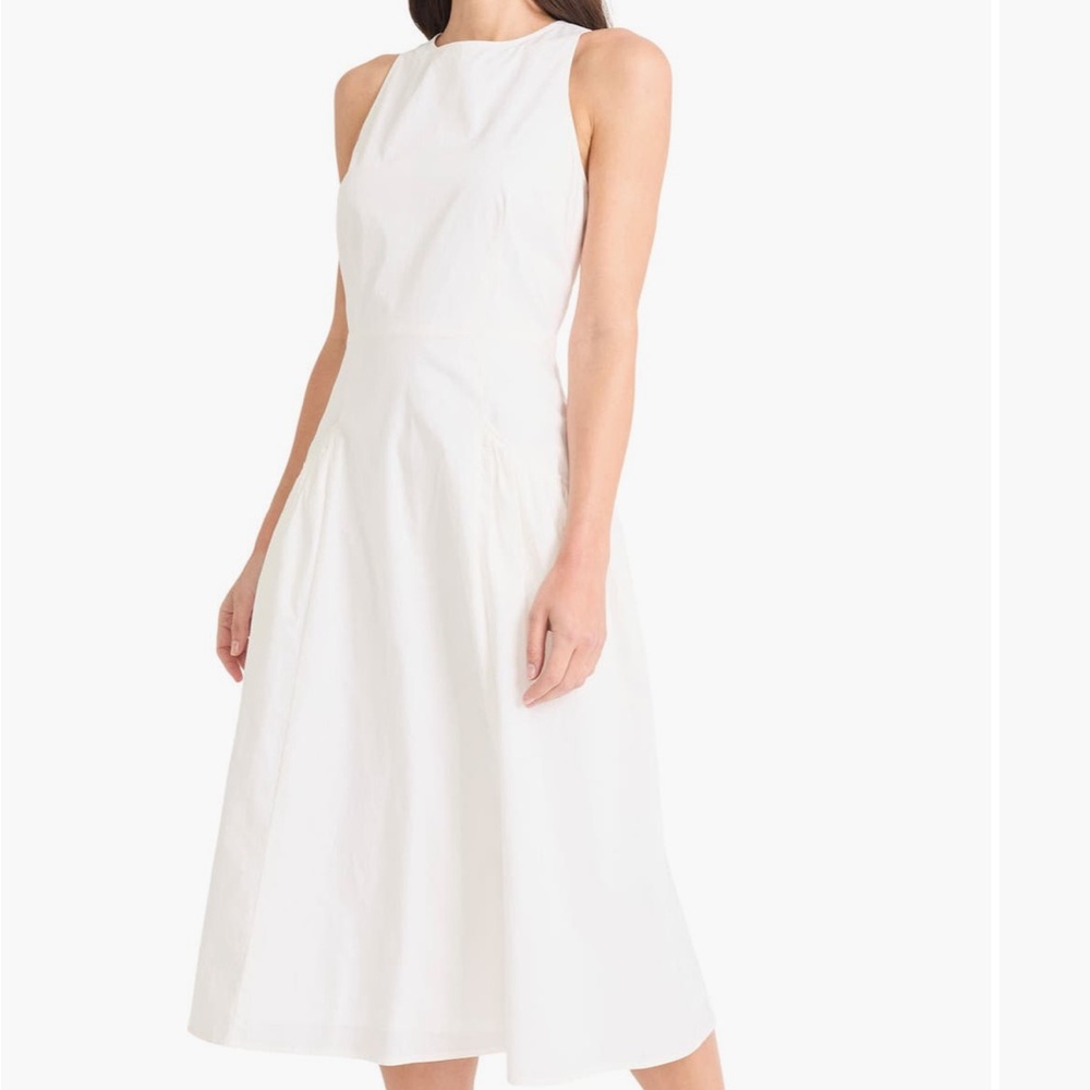 NWT: Maggy London White Sleeveless Dress - Size 8